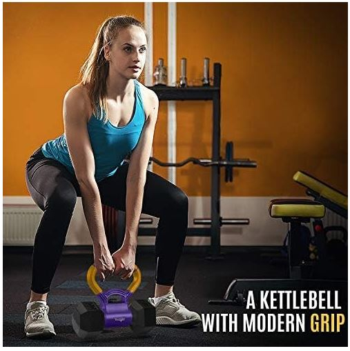 Mâner reglabil Yes4All pentru a transforma ganterele în Kettlebell [8]