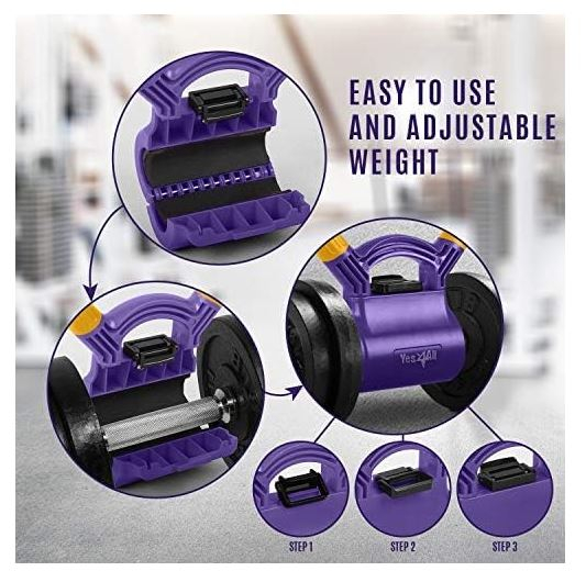 Mâner reglabil Yes4All pentru a transforma ganterele în Kettlebell [7]