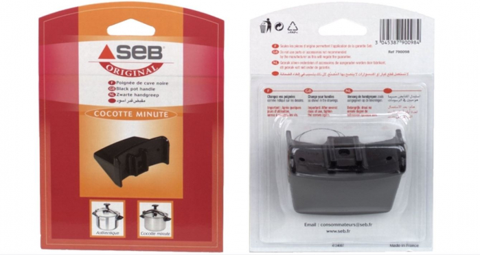 Maner negru pentru oala sub presiune GROUPE SEB 790098 [2]