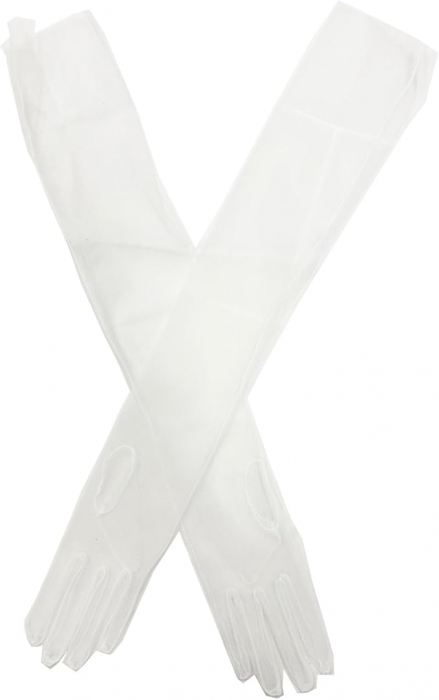 Manusi de mireasa din tul transparent ZUYPSK [2]