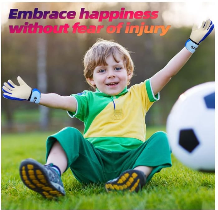 Mănuși de portar Sportout pentru copii, protecție dublă, 5 [7]