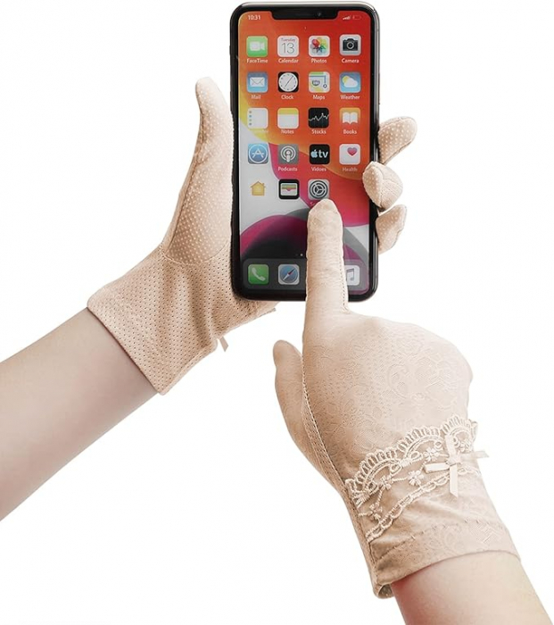 Mănuși scurte de dantelă de vară pentru damă TINAYAUE [3]