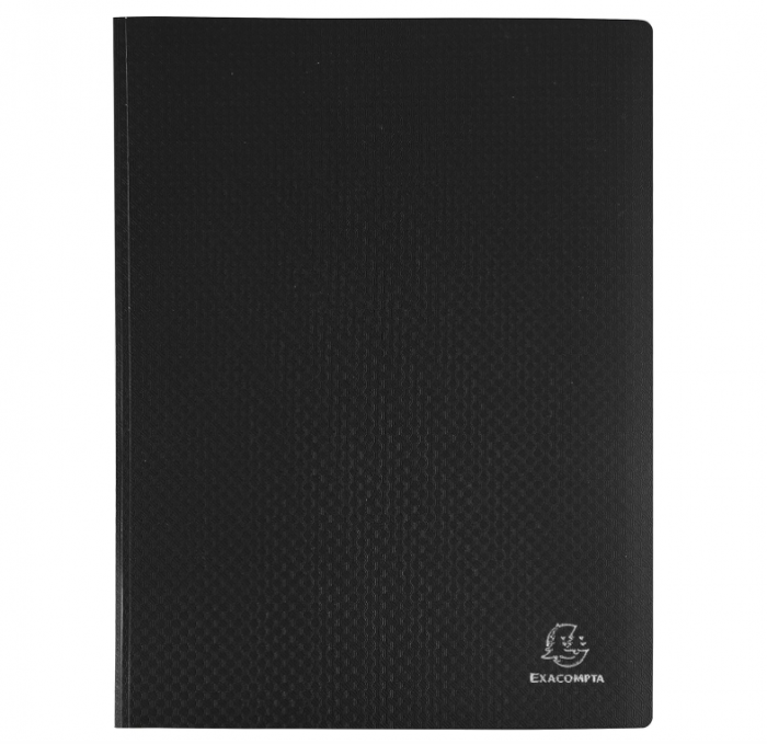 Mapa Exacompta 8510E pentru documente, 10 folii, 20 pagini, A4, dimensiuni 24 x 32 cm, negru [1]