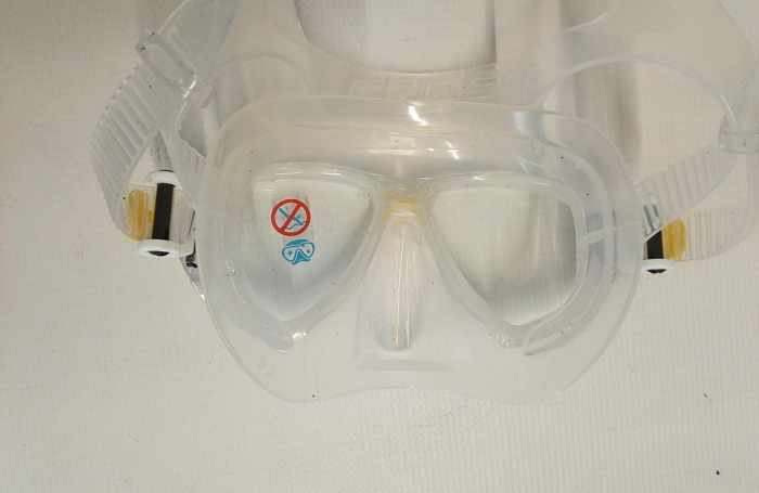 Masca de scufundari Cressi Marea Mask pentru adulti, Transparent/Galben [3]