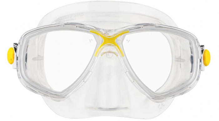 Masca de scufundari Cressi Marea Mask pentru adulti, Transparent/Galben [7]