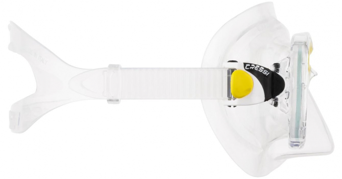 Masca de scufundari Cressi Marea Mask pentru adulti, Transparent/Galben [8]