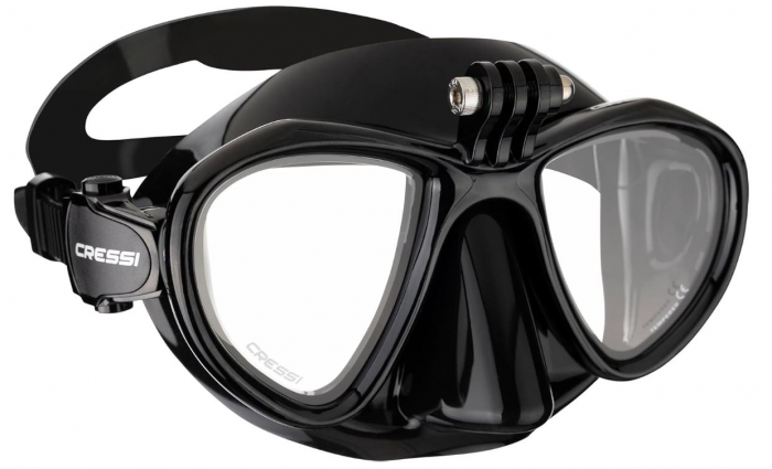 Mască de scufundari CRESSI Metis/Action Cam cu suport pentru camera video, mărime universala [1]