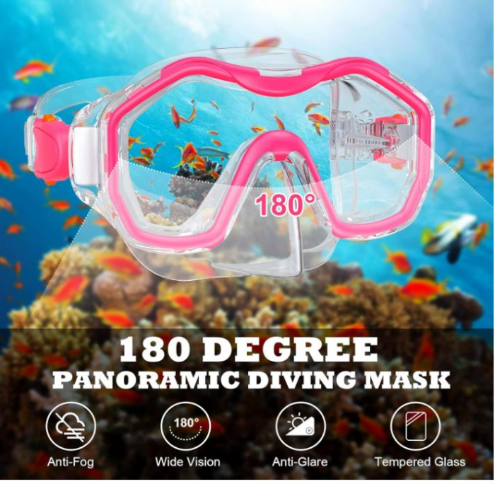 Masca de scufundări pentru copii JEMULICE, 4-16 ani [4]