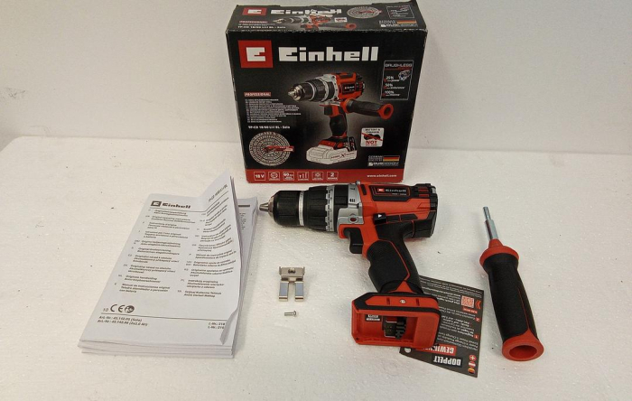Masina de insurubat si gaurit (bormasina) pe acumulator cu impact Einhell Professional Power-X-Change TP-CD 18/60 Li-i BL Solo [2]