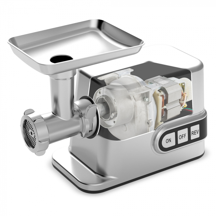 Masina de tocat electrica cu accesoriu de rosii Zass ZMG 10, Putere 3000W, 3 discuri incluse [3]