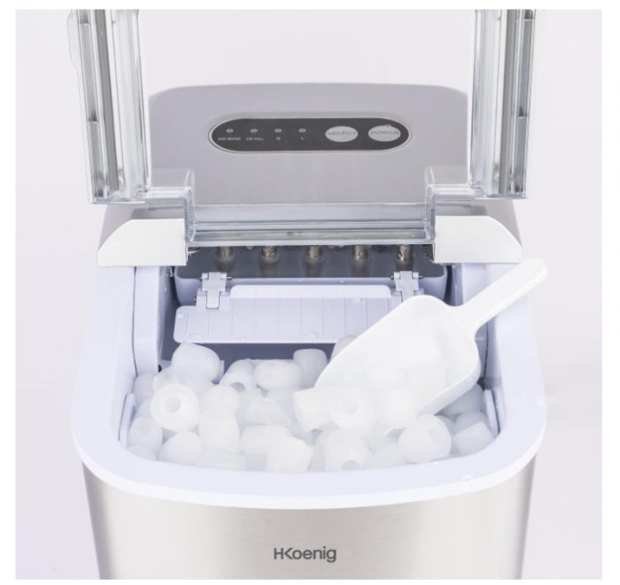 Mașină pentru cuburi de gheață H.Koenig KB20, 12 kg în 24 de ore, 2.1L, gata in 13 min [7]