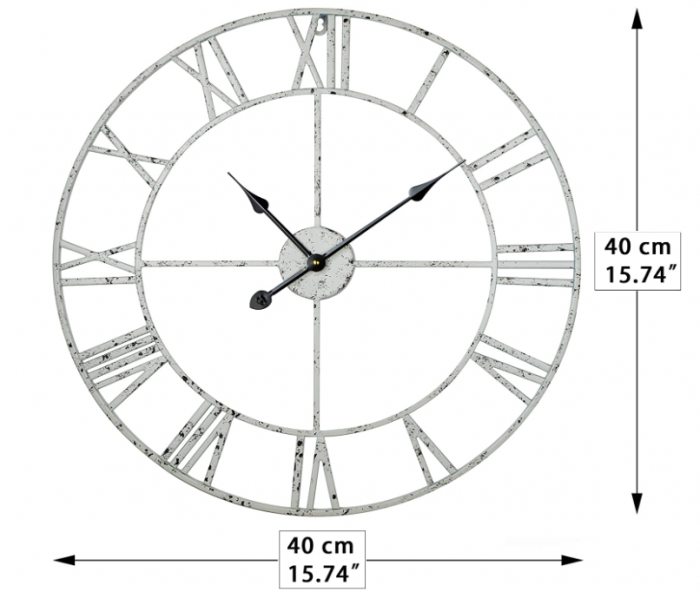 Maxstar Ceas de perete de 40 cm cu numere romane [4]
