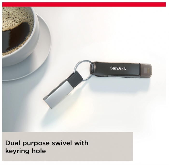 Memorie USB SanDisk iXpand Flash Drive Luxe 64GB, Type-C, conectori Lightning [6]