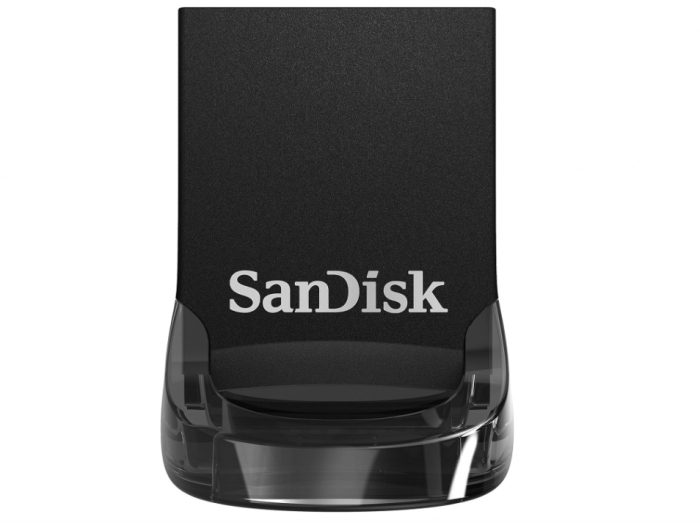 Memorie USB SANDISK Ultra Fit, 64GB, USB 3.1, negru, până la 130 MB/s citire [1]
