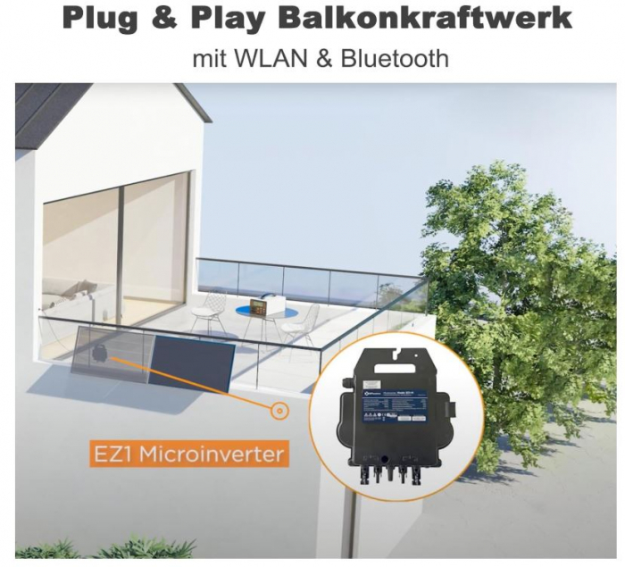 Micro Invertor Solar Pentru Sisteme Fotovoltaice APsystems EZ1-M, 800W limitat la 600W [8]