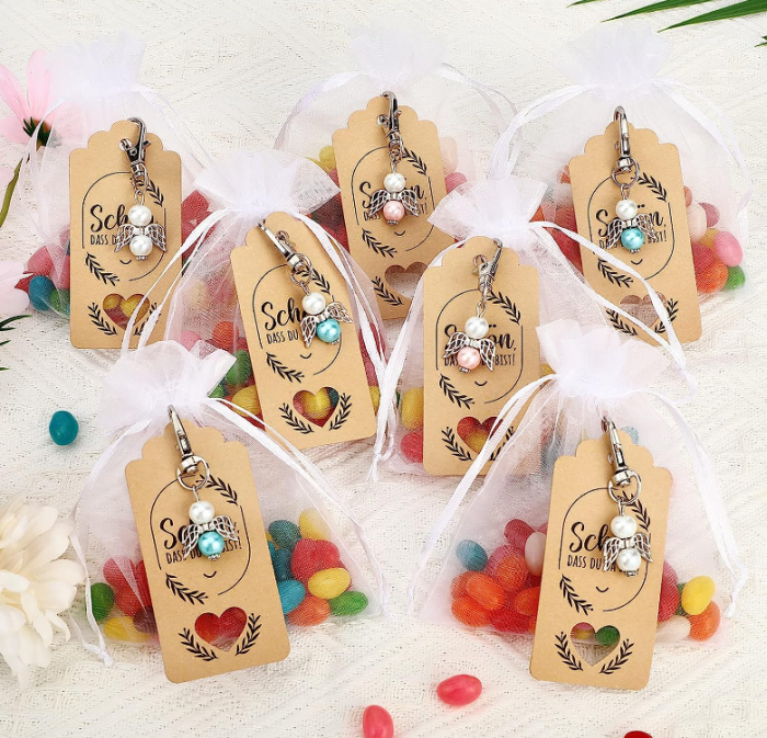 MIIEPLS Pachet de 36 pandantive cu înger păzitor, pentru nuntă, botez, sarbatori [5]