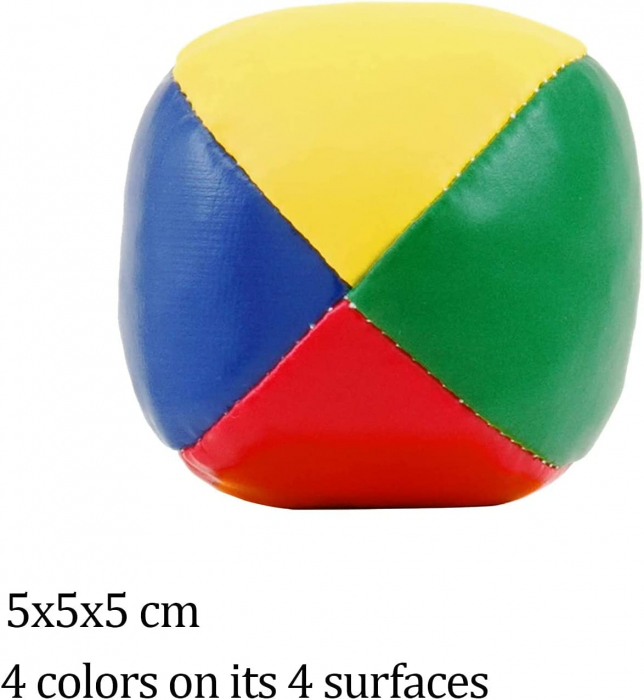 Minge de jonglerie din piele PU pentru Adulti / Copii 5 x 5 cm - NOU [5]