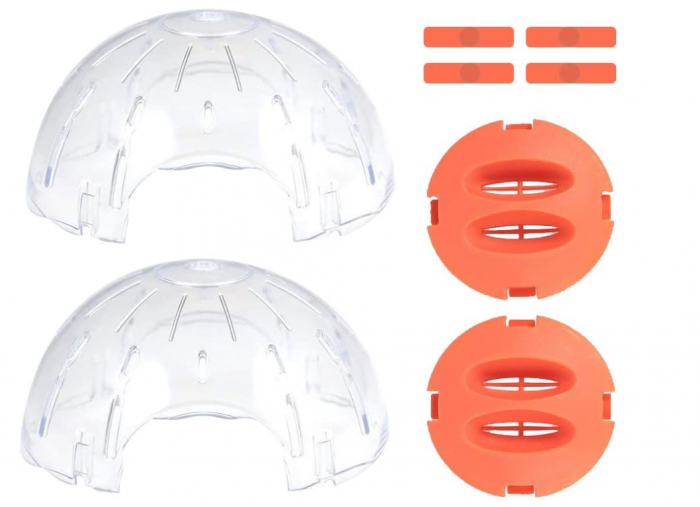 Minge transparenta pentru Hamster WishLotus, de 14 cm [5]