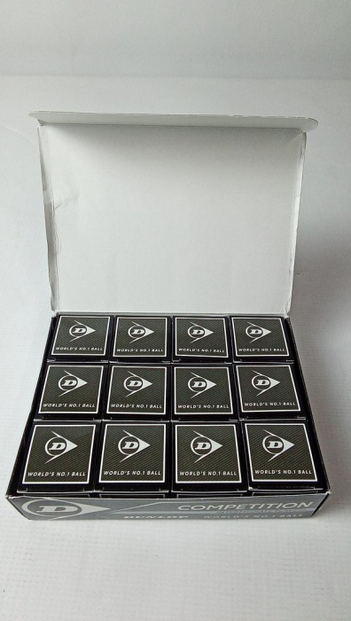 Mingi de squash de competiție DUNLOP (cutie cu 12 mingi) [2]