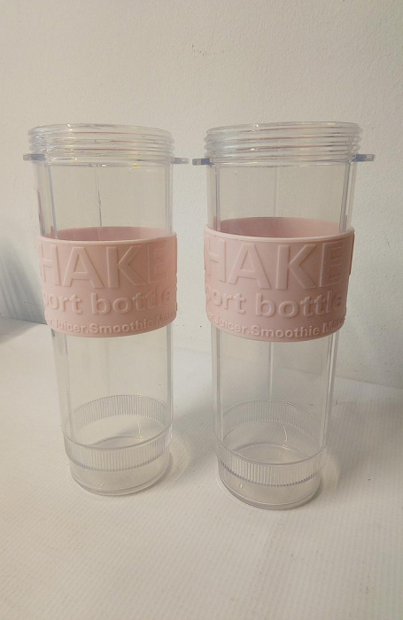 Mini blender portabil H.Koenig SMOO12, 570 ml, 300 W, 2 sticle, roz [4]