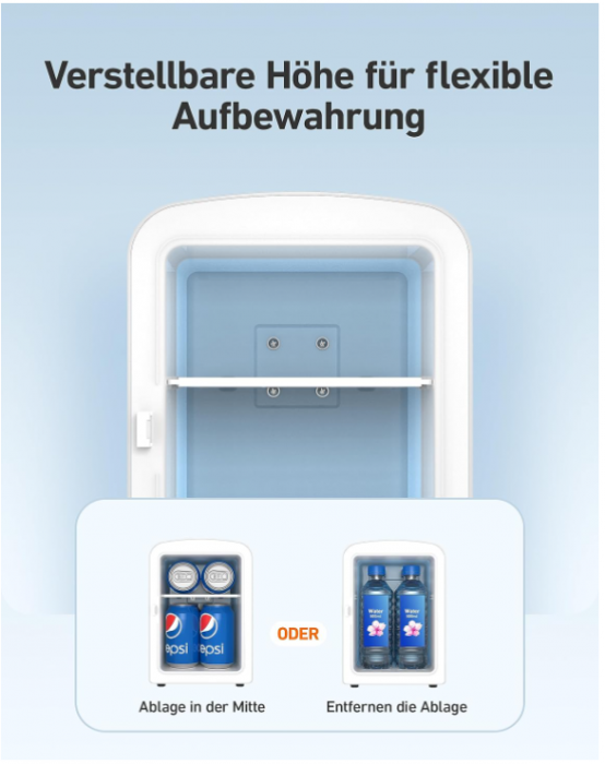 Mini Frigider 2 în 1 AstroAI, 4 litri, cu funcție de răcire și încălzire, 12 volți cu brichetă și priză de 230 volți [7]