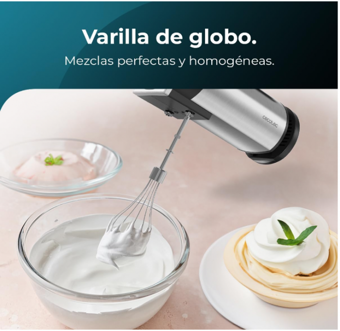 Mixer Cecotec PowerTwist 500 Full Steel, 500 W, 5 viteze plus funcție Turbo [7]