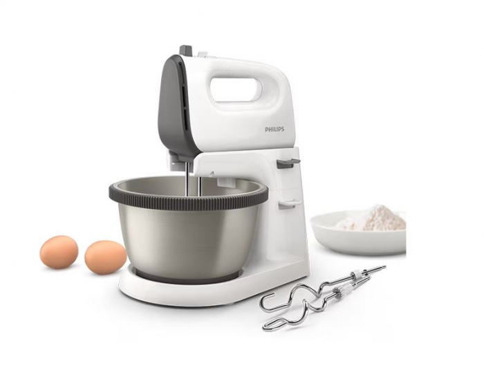 Mixer cu bol Philips HR3750/00 Daily, 5 viteze, 450 W, bol 3L [10]