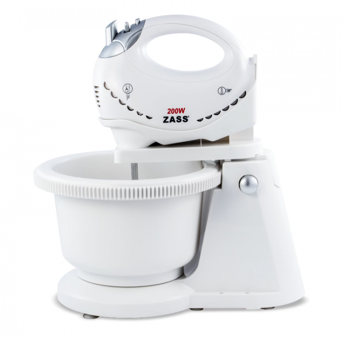 Mixer cu bol Zass ZHM 05BB, 200W, 5 viteze, functie Turbo, tocator, bol rotativ [1]