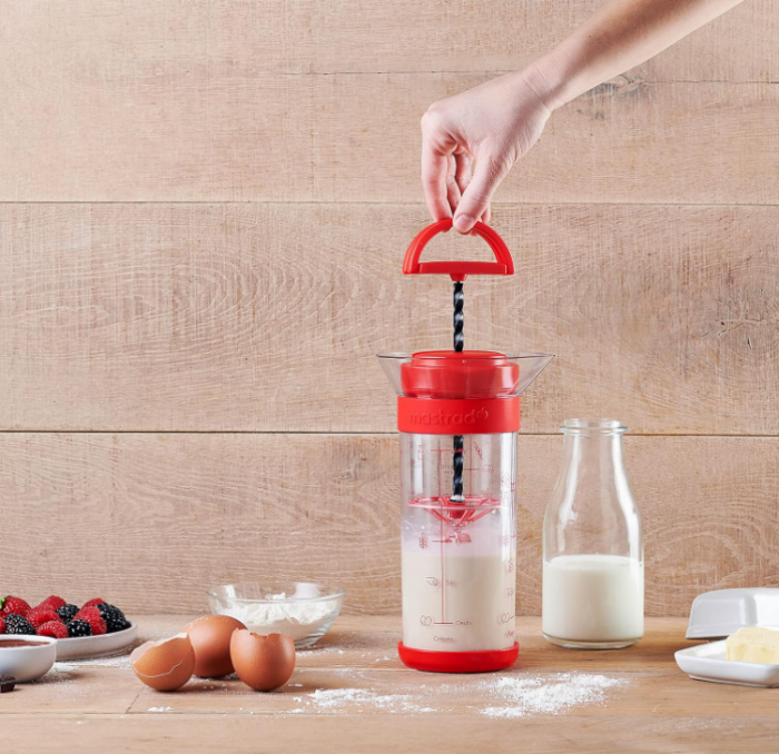 Mixer Mastrad pentru prepararea aluatului lichid (crepes, vafe, clatite), 700 ml, rosu [4]