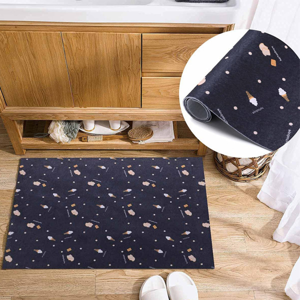 Mocheta LC&TEAM, textil, albastru inchis, 45 x 300 cm [3]