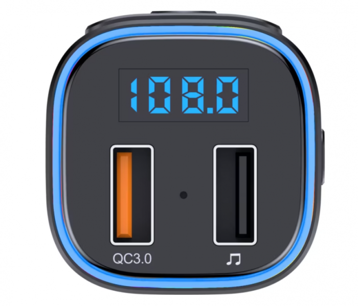 Modulator FM Bluetooth Serioux ABFM46, QC 3.0, USB, Negru [4]