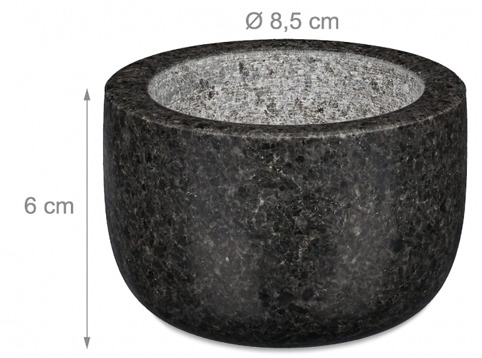 Mojar cu pistil Relaxdays, Robust si Rezistent, 100ml, Ø 8,5 cm, gri antrcit [6]