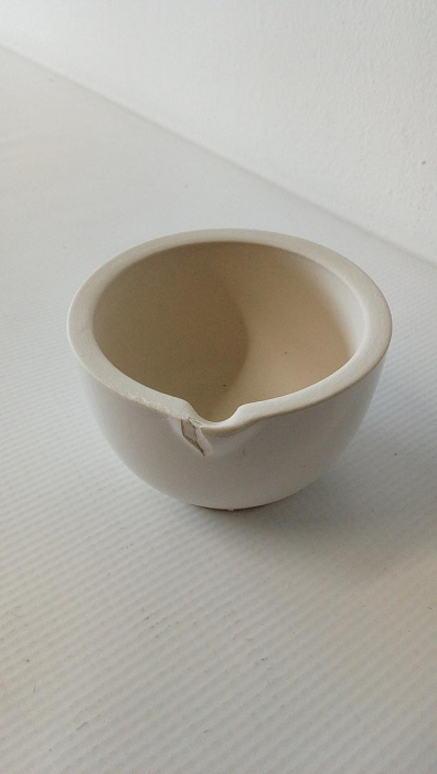 Mojar/Mortar din Ceramica cu Pistil ORION, Alb, Diametru 8,5 cm [3]