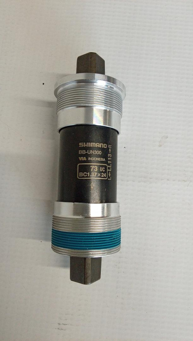 Monobloc pedalier cu filet britanic Shimano BB-UN300, 73-113 mm, argintiu [2]