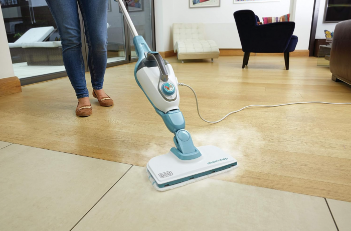 Mop cu aburi BLACK+DECKER și mănușă STEAMITT, 8 accesorii, Multifuncțional, 1300W, FSMH1351SM-QS [6]