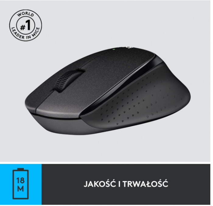 Mouse fără fir Logitech M330 SILENT PLUS, Negru [8]