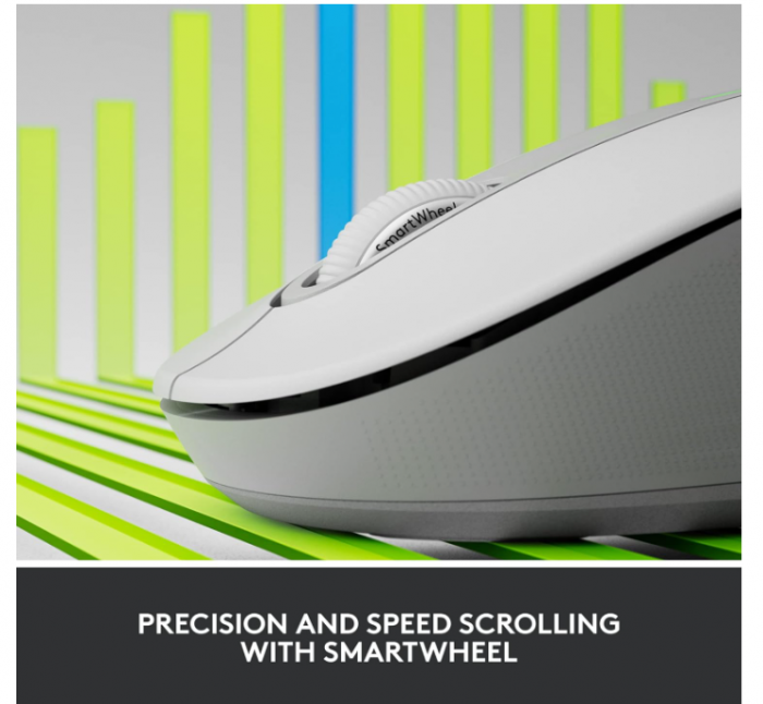 Mouse fără fir Logitech Signature M650 L, alb [3]