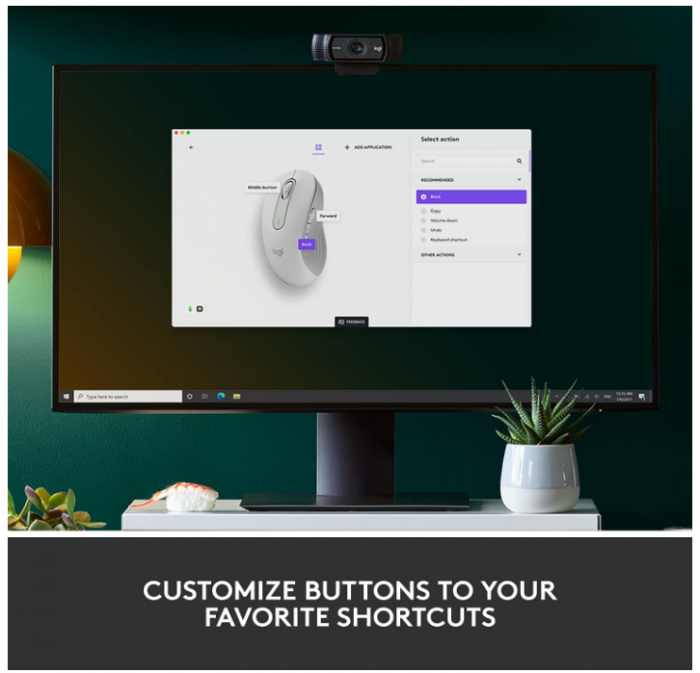 Mouse fără fir Logitech Signature M650 L, alb [7]