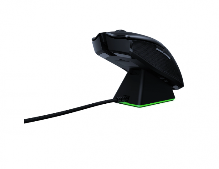 Mouse gaming wireless Razer Viper Ultimate & Dock, Ultrausor 74g, iluminare Chroma RGB, Negru [4]