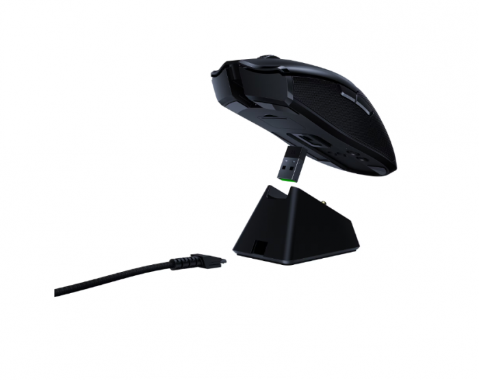 Mouse gaming wireless Razer Viper Ultimate & Dock, Ultrausor 74g, iluminare Chroma RGB, Negru [3]