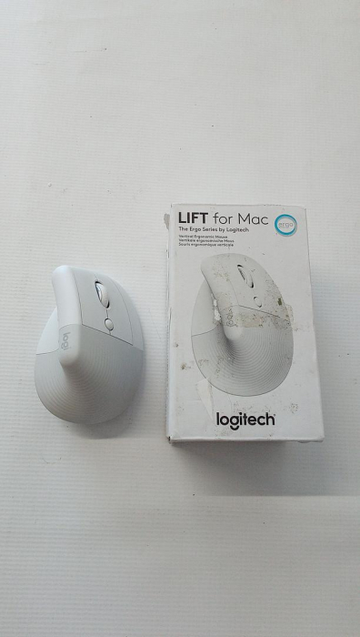 Mouse Logitech Lift Vertical Ergonomicfor Mac, Pale Grey [2]