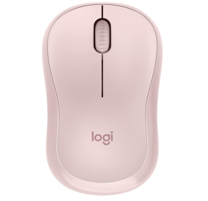 Mouse silențios wireless cu Bluetooth Logitech M240, roz [1]