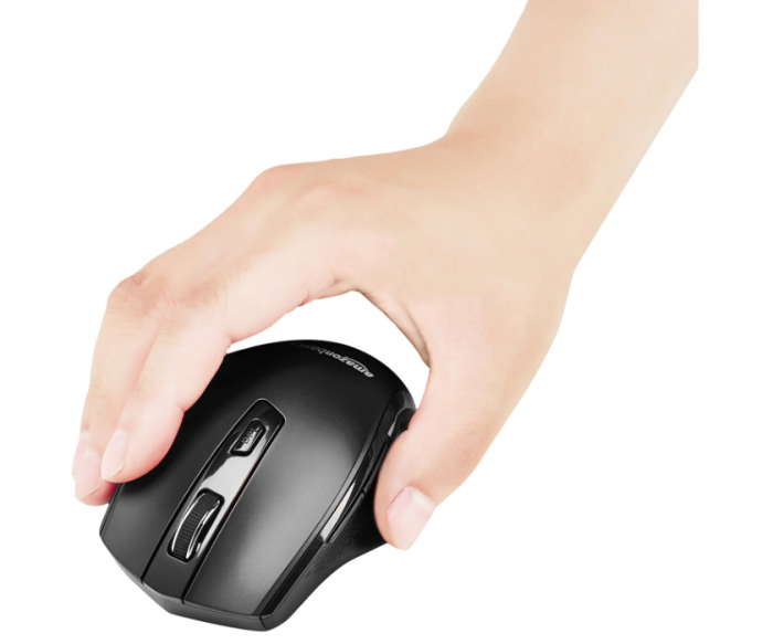 Mouse wireless Amazon Basics, 2.4 GHz , DPI reglabil, negru [7]