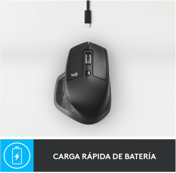 Mouse wireless cu Bluetooth Logitech MX Master 2S gri [9]