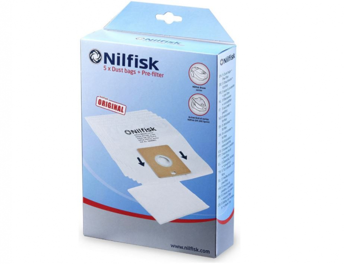 Set 5 saci de aspirator NILFISK, 30050002 [1]