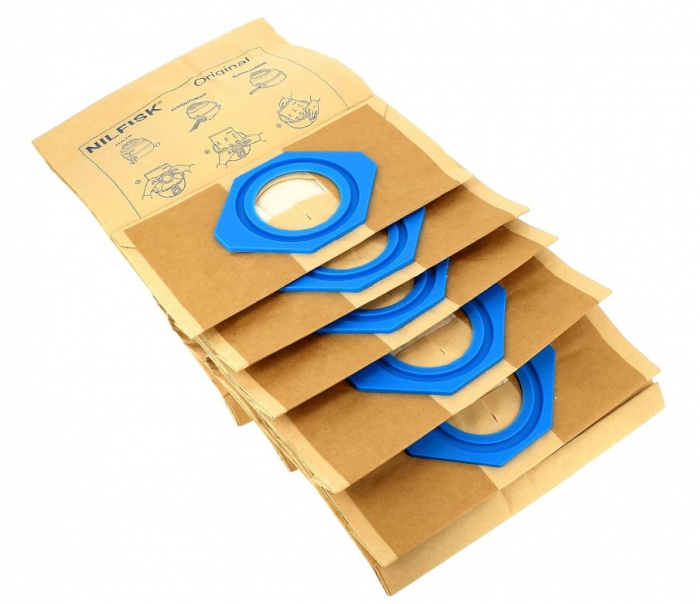 Set 5 saci de aspirator NILFISK 82095000, pentru GS-GM 80/90/GA70/GM80/GM90 [2]