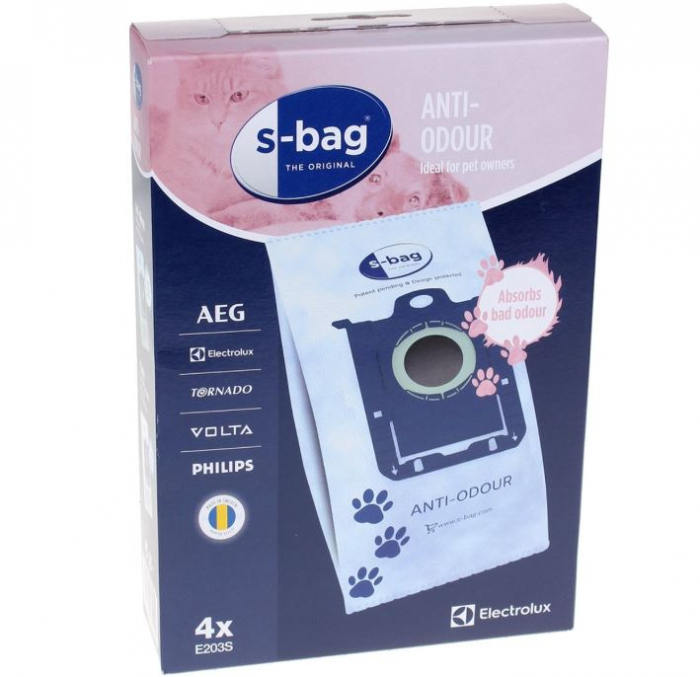 Set 4 saci de aspirator E203S, ELECTROLUX 9001684597, ANTI ODOUR (anti-miros) [1]
