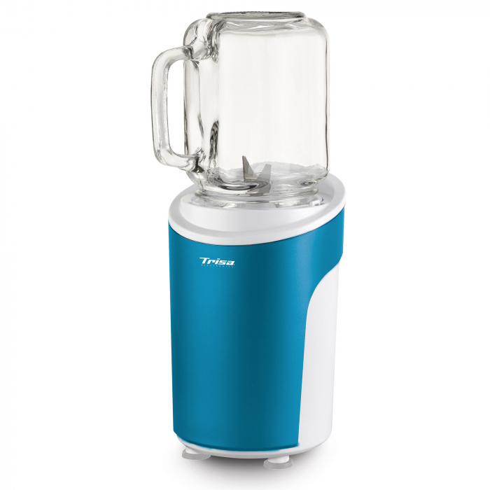 Blender Trisa Power Smoothie 6930.12, cutit cu 4 lame, 21.000 rpm, Albastru [3]