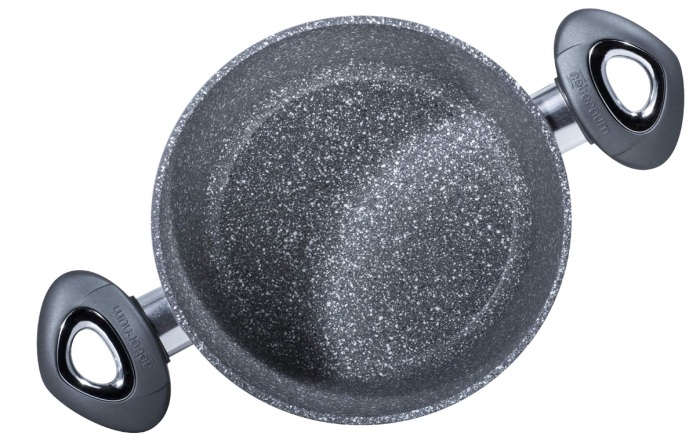 Oala marmorata antiaderenta Aeternum, Madame Petravera 3.0, cu inducție, Diametru 20 cm, Gri [5]