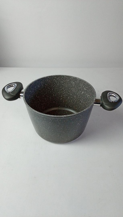 Oala marmorata antiaderenta Aeternum, Madame Petravera 3.0, cu inducție, Diametru 20 cm, Gri [2]